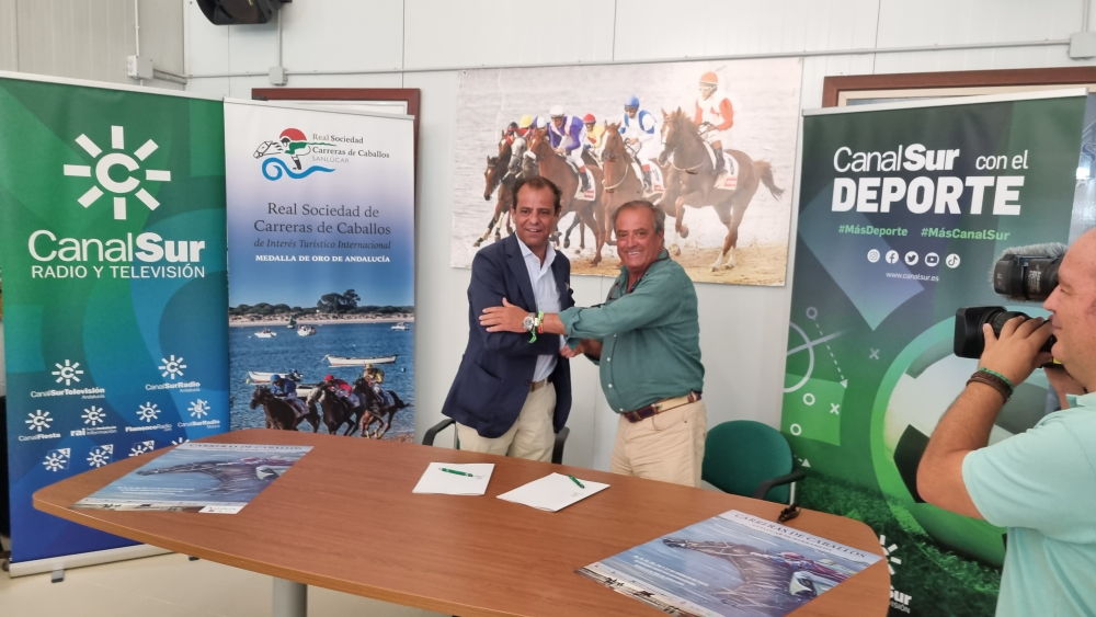 FIRMADO EL CONVENIO DE COLABORACIÓN ENTRE LA REAL SOCIEDAD DE CARRERAS Y LA RTVA
