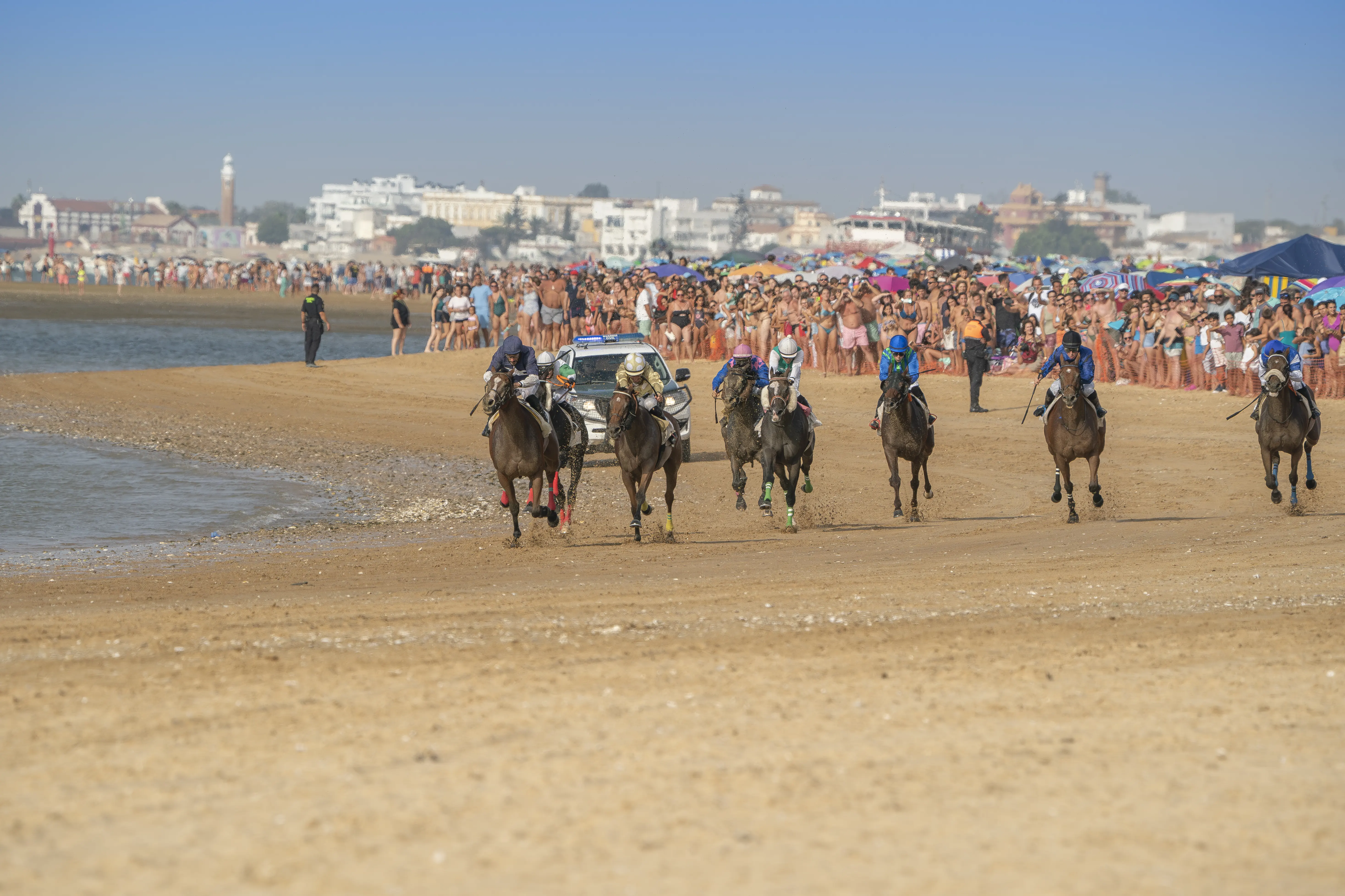 Carreras de caballos en la playa