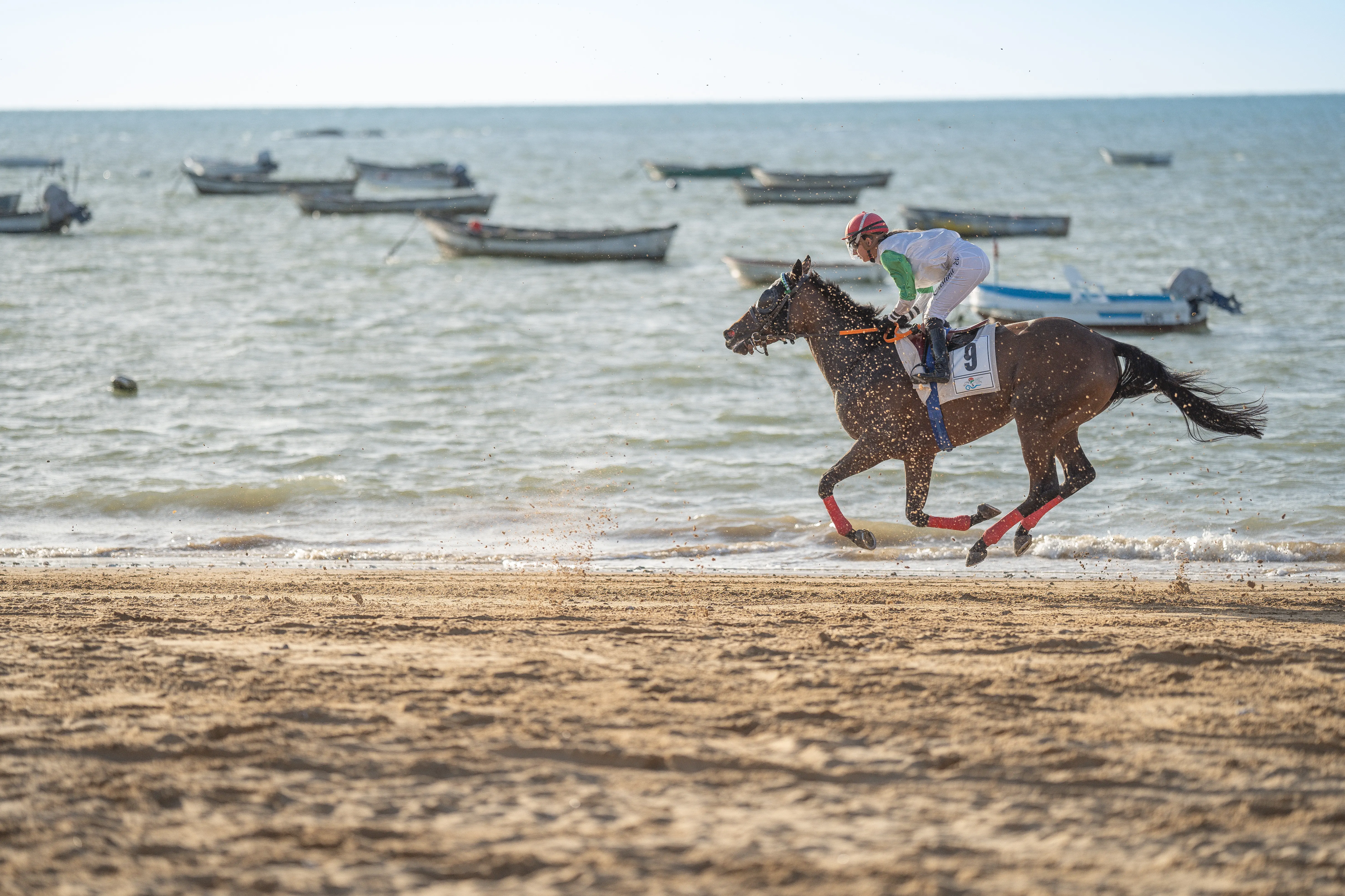 Carreras de caballos en la playa
